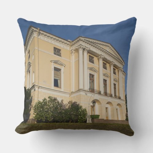 Great Palace of Czar Paul I exterior Throw Pillow