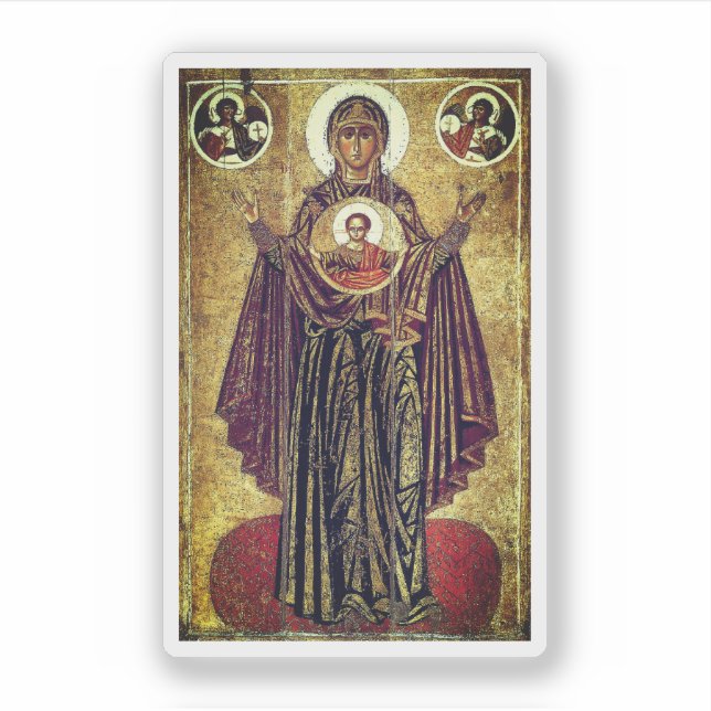 Great Panagia from Yaroslavl Sticker (Front)