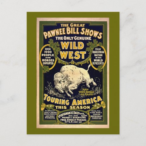 Great Pawnee Bill 1903 _ Vintage Wild West Postcard