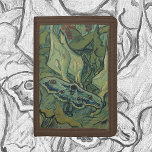 Great Peacock Moth by Vincent van Gogh Tri-fold Wallet<br><div class="desc">Great Peacock Moth (1889) by Vincent van Gogh is a vintage fine art still life post impressionism nature painting. An insect, the Emperor Moth, in a spring garden with Calla Lily flowers and other plants. About the artist: Vincent Willem van Gogh (1853-1890) was a Post-Impressionist painter whose work was most...</div>