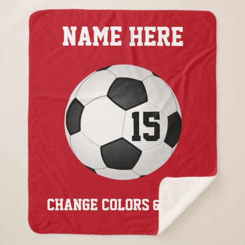 Great Personalized Soccer Senior Night Gift Ideas Sherpa Blanket