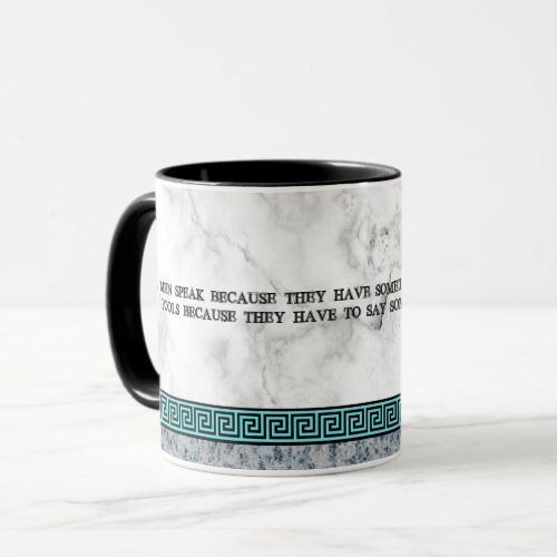 Great Philosopher Plato with quote Mug
