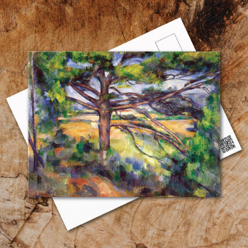 Great Pine Near Aix Cezanne Postcard by mangomoonstudio at Zazzle