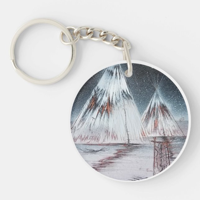 Great Plains Tipi Keychain (Front)