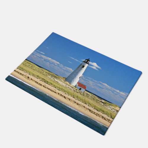 Great Point Lighthouse Nantucket MA Door Mat