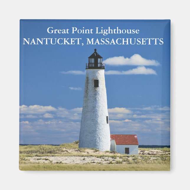 Great Point Lighthouse, Nantucket MA Magnet (Front)