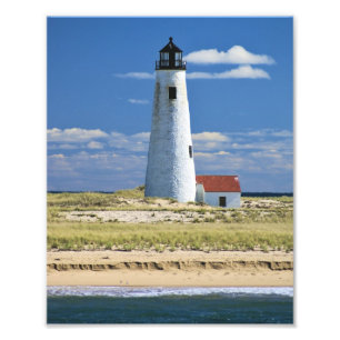 Great Point Lighthouse Nantucket MA Photo Print