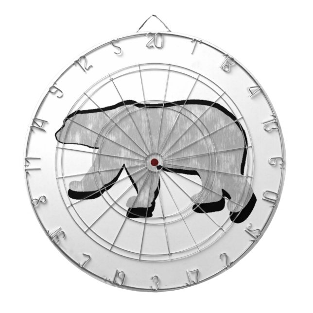 GREAT POLAR BEAR DARTBOARD WITH DARTS (Front)