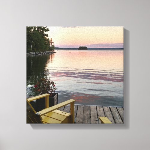 Great Pond in Rome Maine Canvas Print