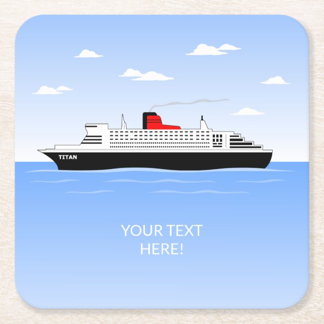 Great Pool Party Square Paper Coaster (Front)