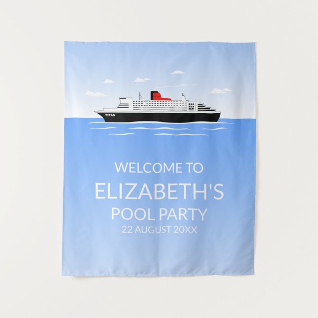 Great Pool Party Tapestry (Front)