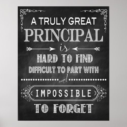 Great Principal Gift Poster