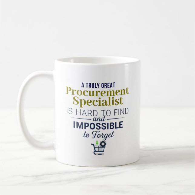 Great Procuremen Specialist Personalized Name Gift Coffee Mug (Left)