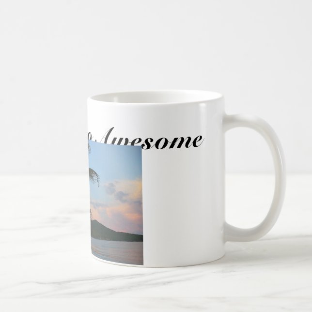 Great Puerto Rico Beach/ Quote Coffee Mug (Right)