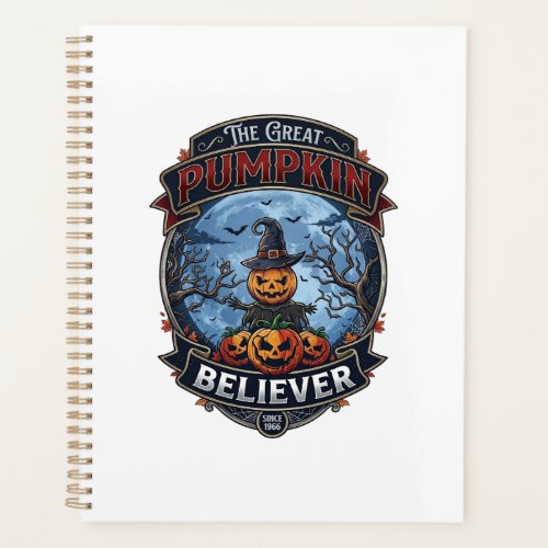 Great Pumpkin Believer Scarecrow Witch Hat Hallowe Planner