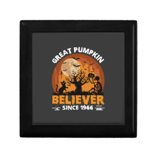 Great Pumpkin Believer Since Halloween Skeleton Ca Gift Box