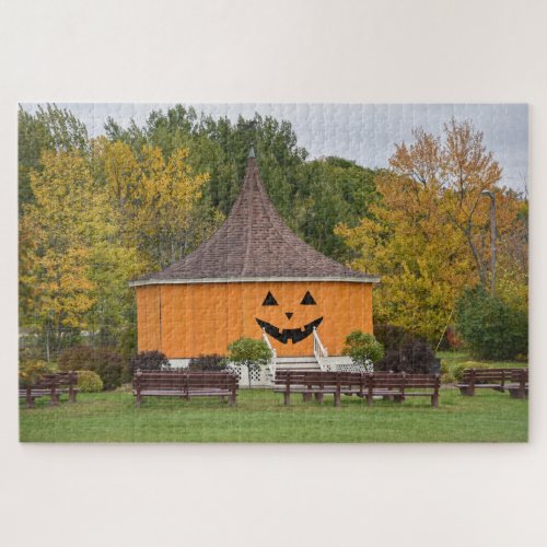 Great Pumpkin Gazebo Newport Vermont Jigsaw Puzzle