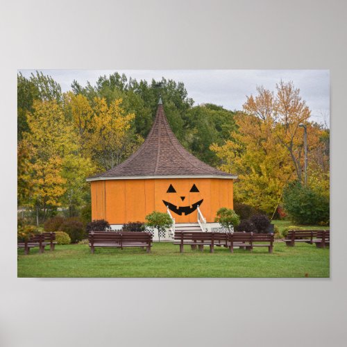 Great Pumpkin Gazebo Newport Vermont Poster