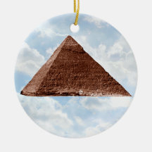 Egypt pyramids ROUND PORCELAIN ORNAMENT Great Christmas Gift Idea 