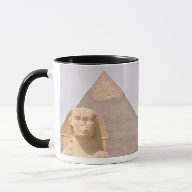 Great Pyramid of Giza Egypt Sphinx Monument Desert Mug (Left)