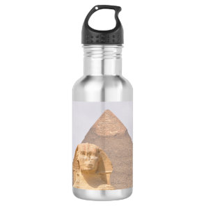 Great Pyramid of Giza Egypt Sphinx Monument Desert Stainless Steel Water Bottle