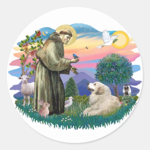 Great Pyrenees 2 Classic Round Sticker