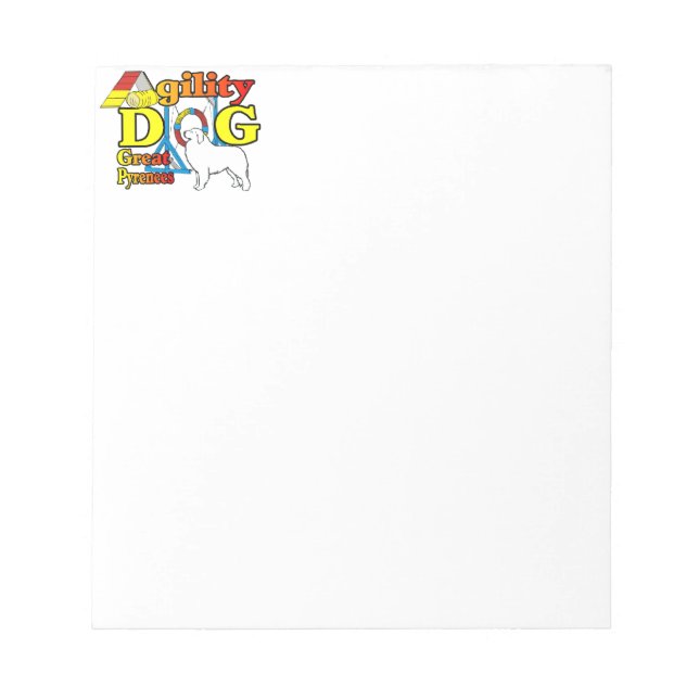 great_pyrenees_agility notepad (Front)