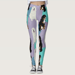 Great Pyrenees and Bernese Mountain Dog  Leggings