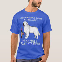 Great Pyrenees and wine Funny dog