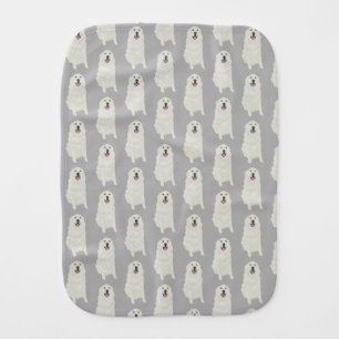 Great Pyrenees Baby Burp Cloth