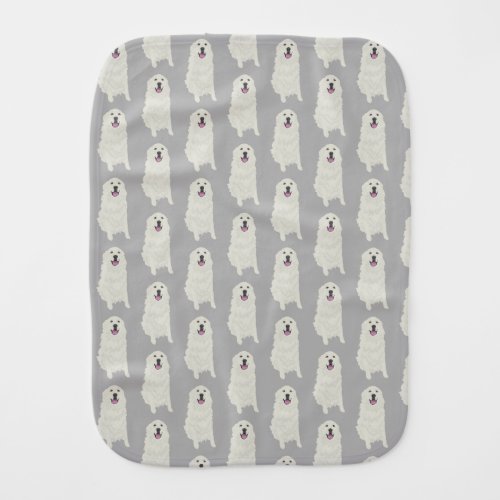 Great Pyrenees Baby Burp Cloth