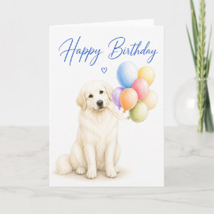 Great Pyrenees Birthday Card