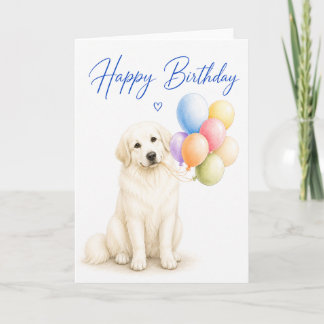 Great Pyrenees Birthday Card