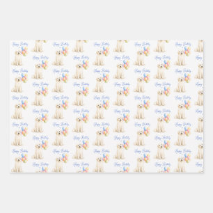 Great Pyrenees Birthday Dog Wrapping Paper Sheets