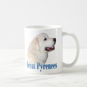 Great Pyrenees (black) Name Coffee Mug
