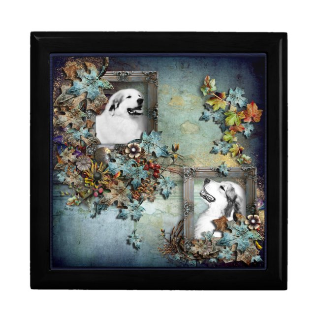 Great Pyrenees Blue Scene Premium Gift Box - Large (Front)