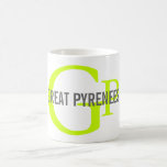 Great Pyrenees Breed Monogram Coffee Mug
