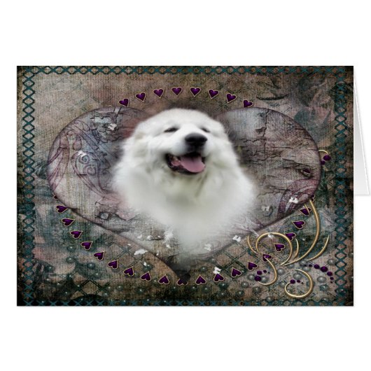 Great Pyrenees Card - "Beautiful Benny" (Front Horizontal)