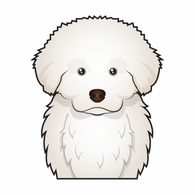 Great Pyrenees Cartoon Statuette (Front)