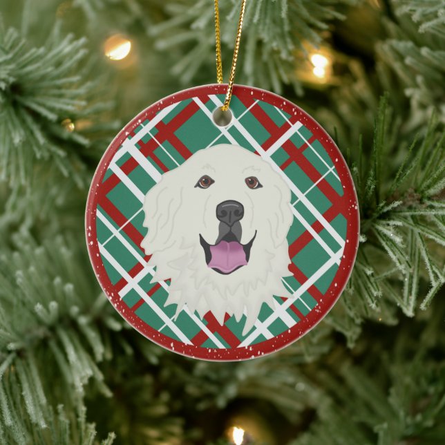 Great Pyrenees Ceramic Ornament (Tree)