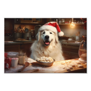 Great Pyrenees Christmas Cookies Festive Holiday Photo Print