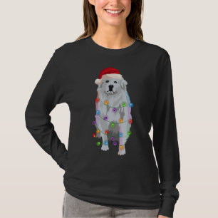 Great Pyrenees Christmas Lights Xmas Patou Pyrenea T-Shirt