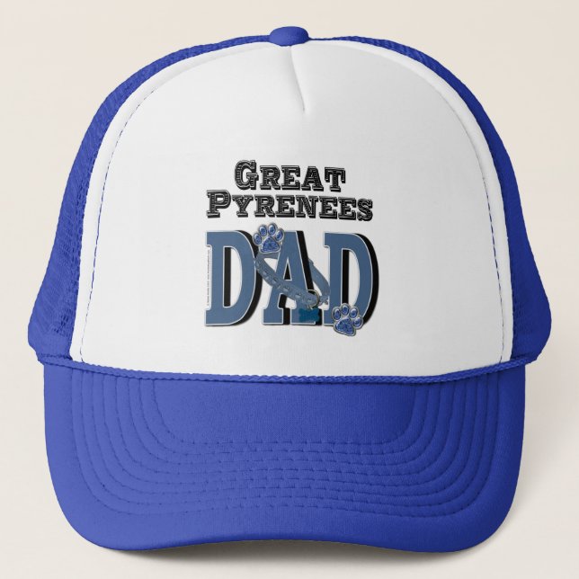 Great Pyrenees DAD Trucker Hat (Front)