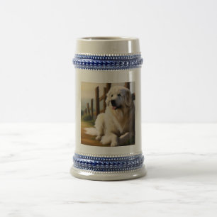 Great Pyrenees Dog Beer Stein