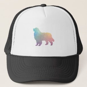 Great Pyrenees Dog Breed Geo Silhouette Pastel Trucker Hat