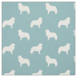 Great Pyrenees Dog Breed Silhouettes Patterned Fabric