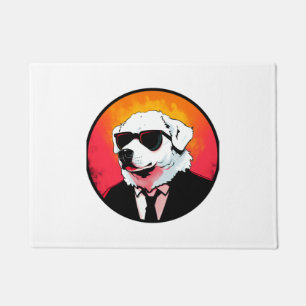 Great Pyrenees Dog Businessman Doormat