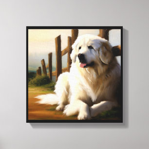 Great Pyrenees Dog Canvas Print