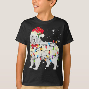 Great Pyrenees Dog Christmas Light Xmas Mom Dad Gi T-Shirt