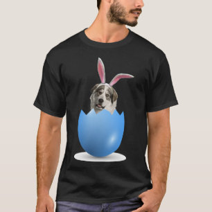 Great Pyrenees Dog Easter Bunny Colored Egg Huntin T-Shirt